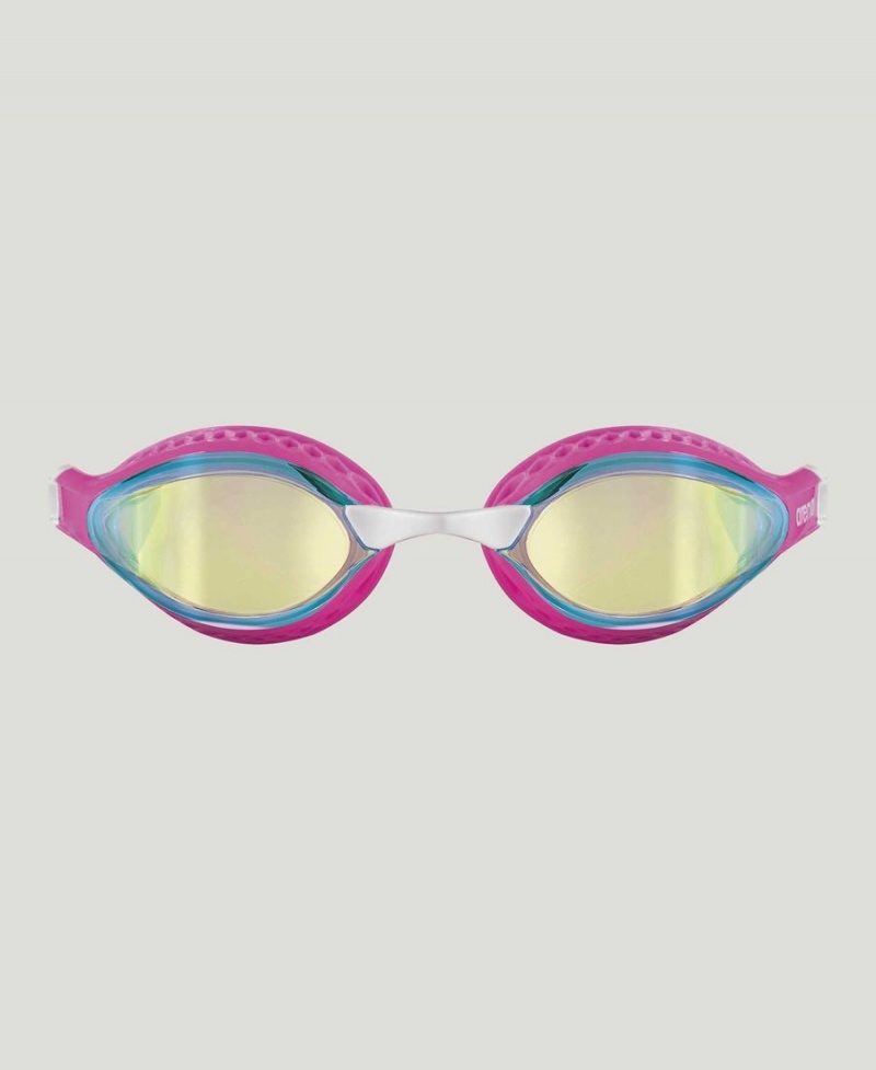 Arena Air Speed Mirror Schwimmbrille Gelb Rosa Mehrfarbig | AHW57T-200