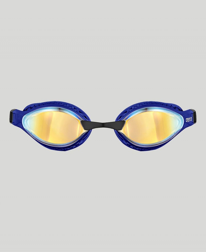 Arena Air Speed Mirror Schwimmbrille Gelb Blau | PLL21T-277