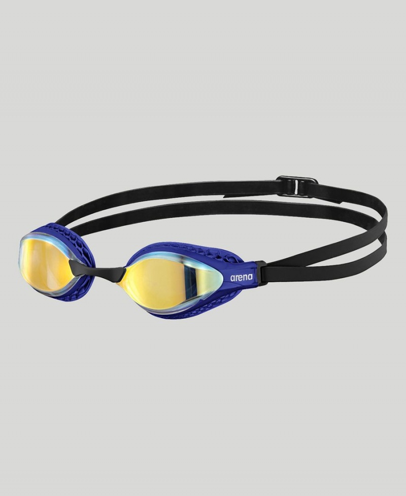 Arena Air Speed Mirror Schwimmbrille Gelb Blau | PLL21T-277