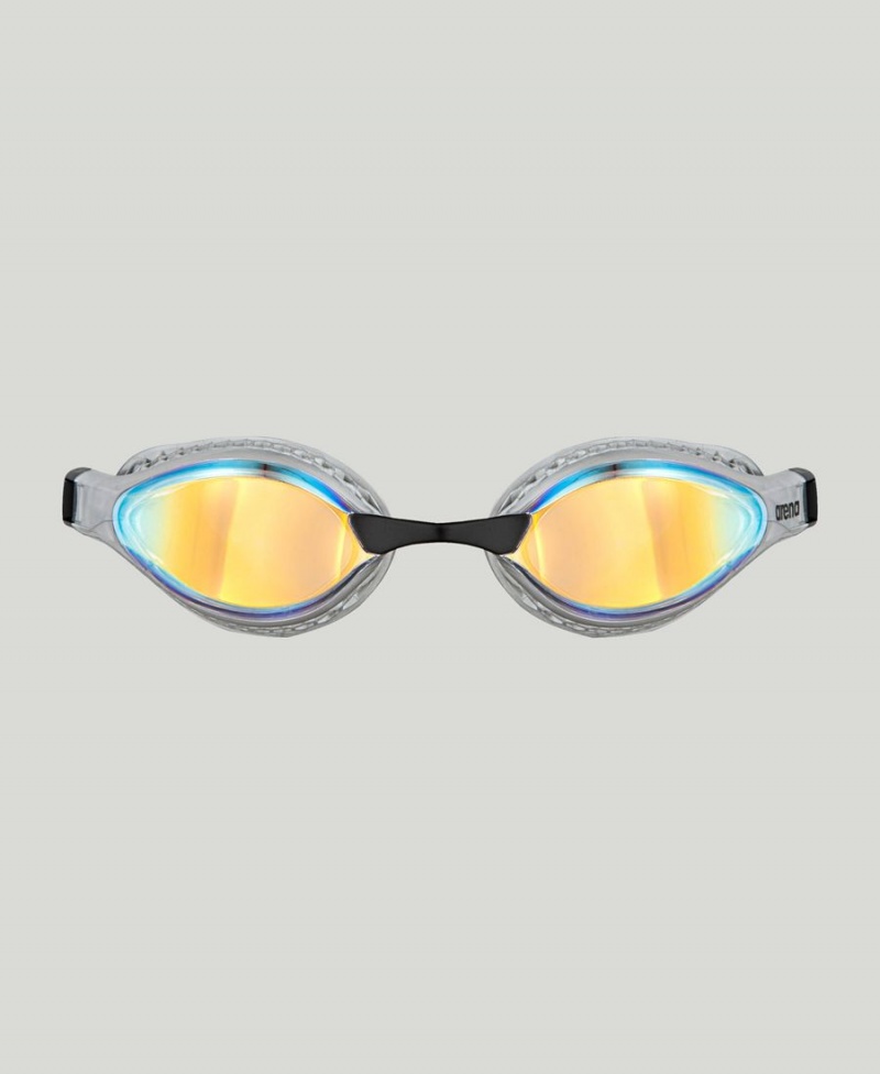 Arena Air Speed Mirror Schwimmbrille Gelb Silber | KIS64E-045