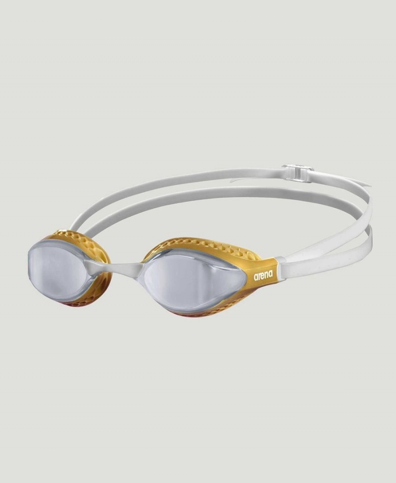 Arena Air Speed Mirror Schwimmbrille Silber Gold | OUN52J-308