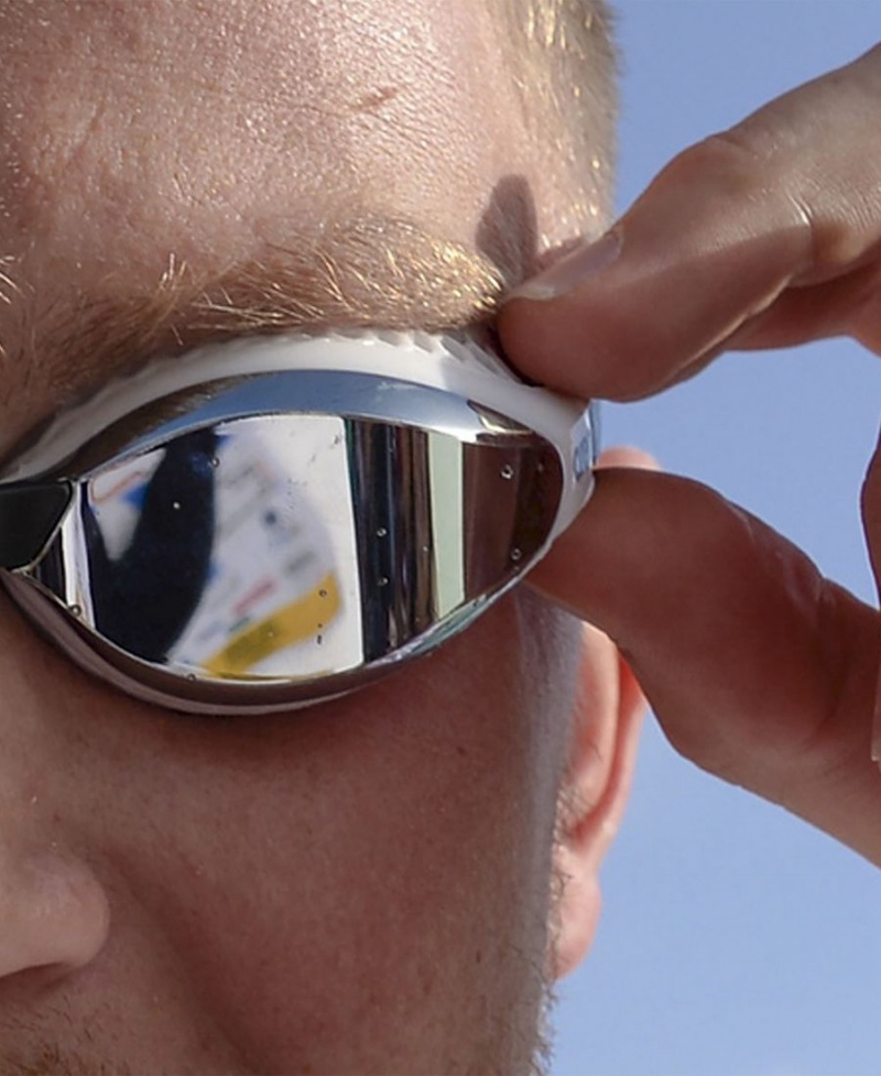 Arena Air Speed Mirror Schwimmbrille Silber Türkis Mehrfarbig | BBB05Q-295