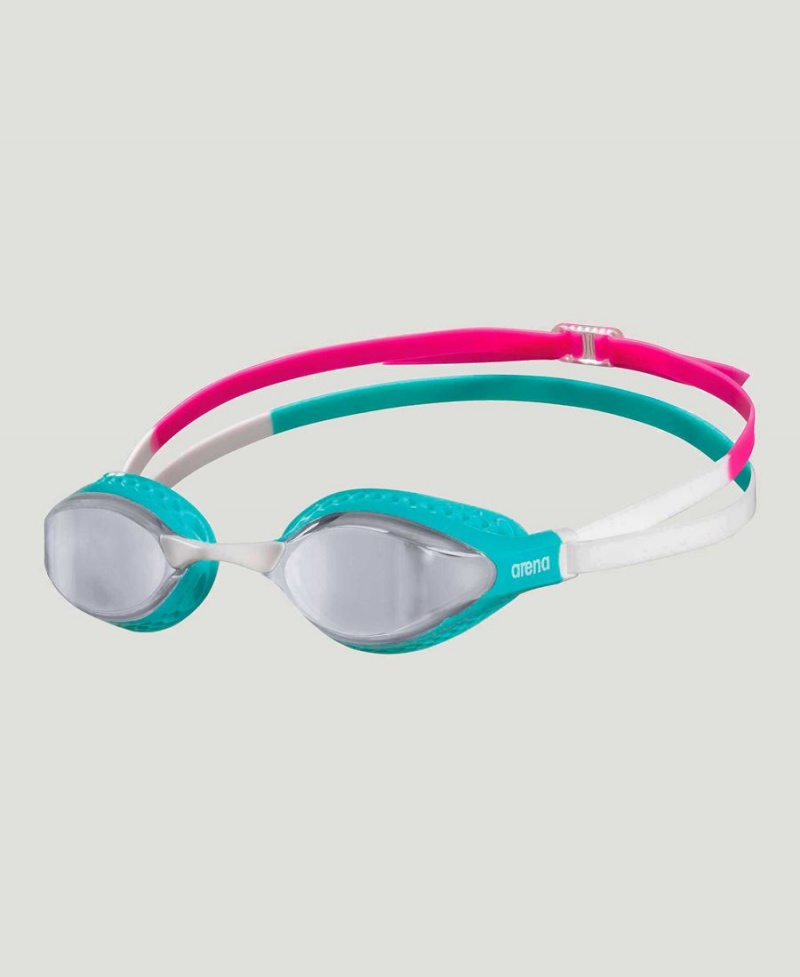 Arena Air Speed Mirror Schwimmbrille Silber Türkis Mehrfarbig | BBB05Q-295