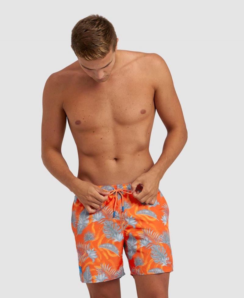 Arena Allover Beach Kurze Hose Orange Grau Mehrfarbig | ILW49B-799