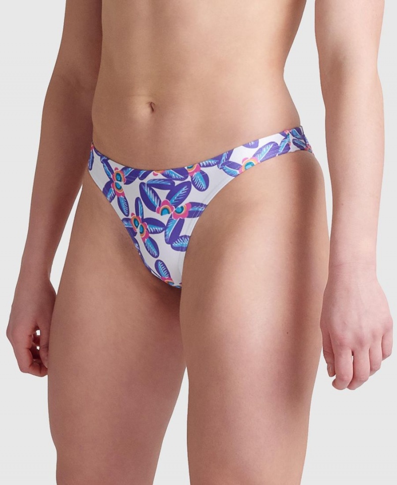 Arena Allover Bikinihose Blau Mehrfarbig | JOE58P-849