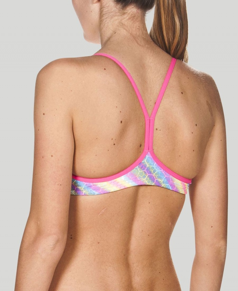 Arena BE Bandeau Bikinioberteil Rosa Mehrfarbig | ZWB15D-379