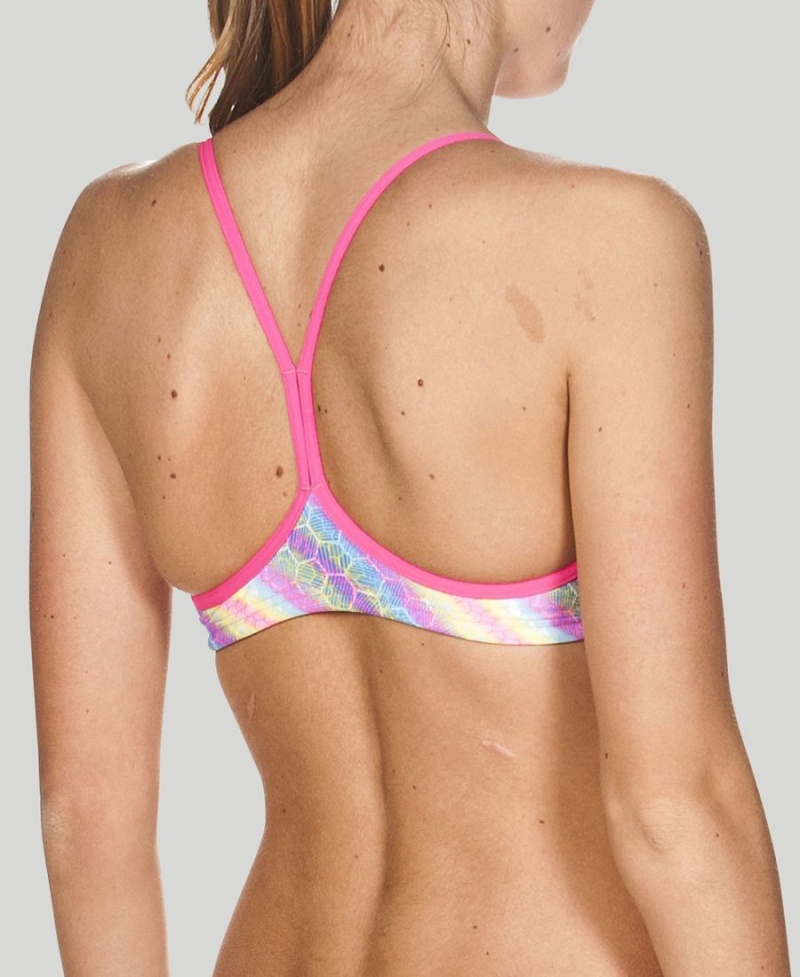 Arena BE Bandeau Bikinioberteil Rosa Mehrfarbig | ZWB15D-379