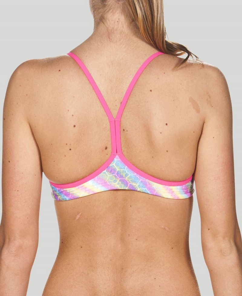 Arena BE Bandeau Bikinioberteil Rosa Mehrfarbig | ZWB15D-379