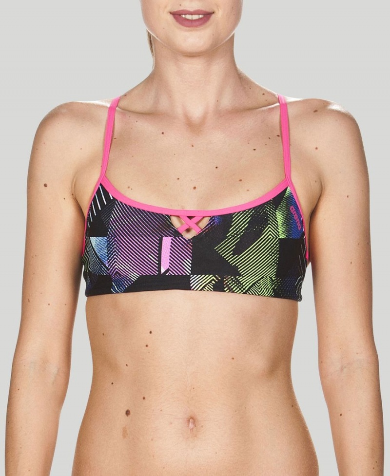 Arena BE Bandeau Bikinioberteil Rosa Mehrfarbig | WKU73S-327