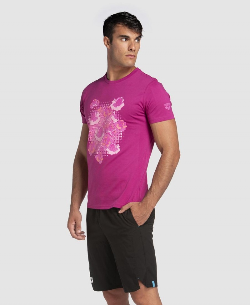 Arena Breast Cancer Awareness Kollektion T-Shirt Lila Rosa | AMD07L-921