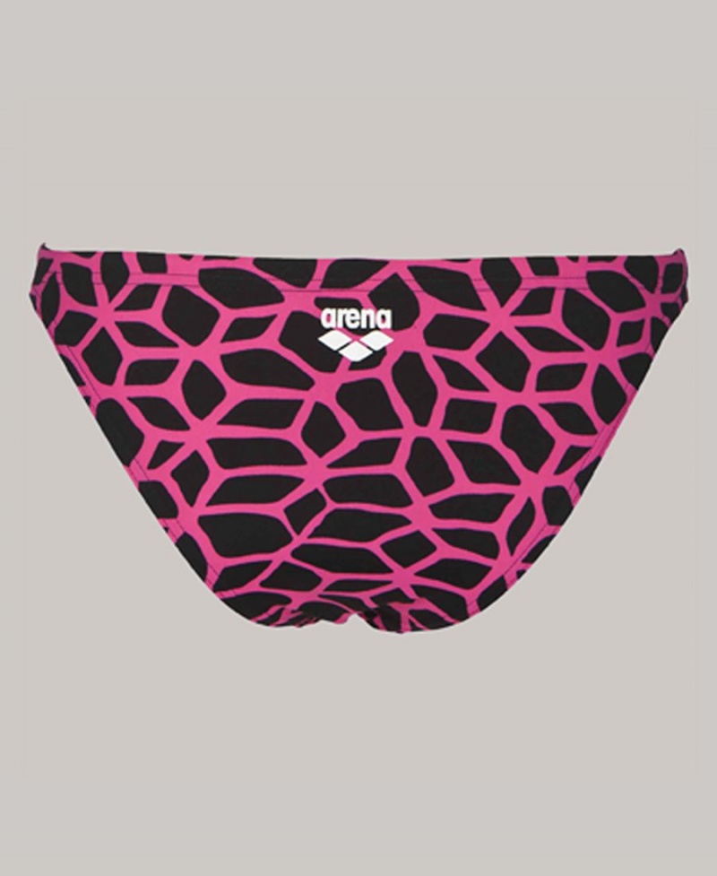 Arena Carbonics Bikinihose Schwarz Rosa | QFM29V-461