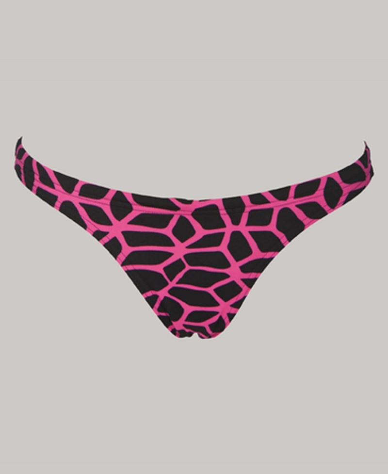 Arena Carbonics Bikinihose Schwarz Rosa | QFM29V-461