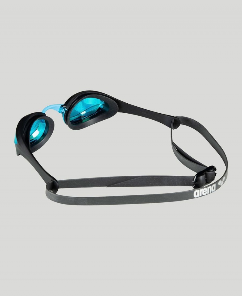 Arena Cobra Ultra Swipe Mirror Schwimmbrille Blau Schwarz | JZE67I-064