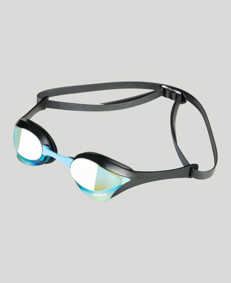 Arena Cobra Ultra Swipe Mirror Schwimmbrille Blau Schwarz | JZE67I-064