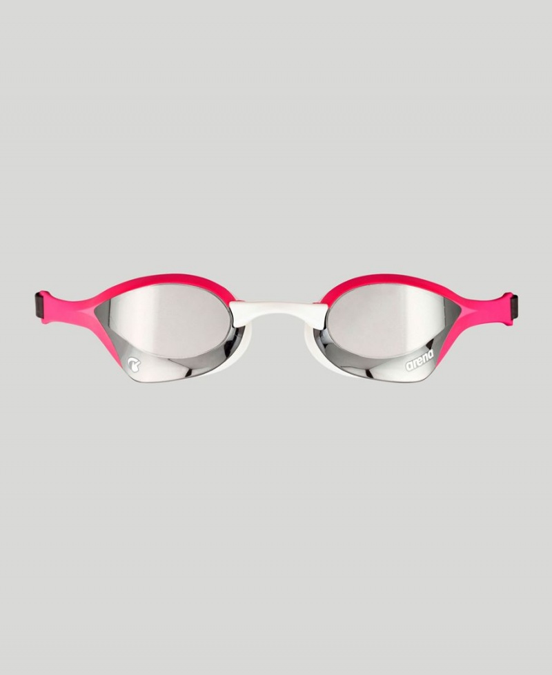 Arena Cobra Ultra Swipe Mirror Schwimmbrille Silber Rosa | AME43P-955