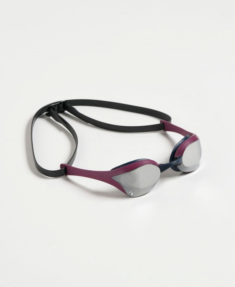 Arena Cobra Ultra Swipe Mirror Schwimmbrille Silber Bordeaux | OZZ82D-150