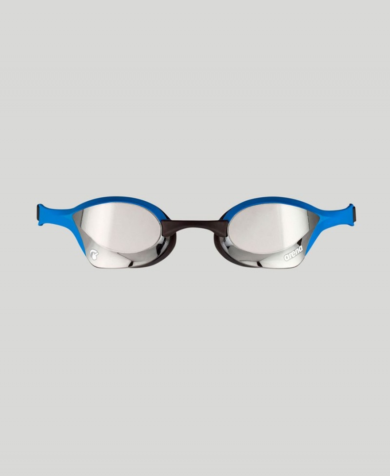 Arena Cobra Ultra Swipe Mirror Schwimmbrille Silber Blau | UGA64A-086