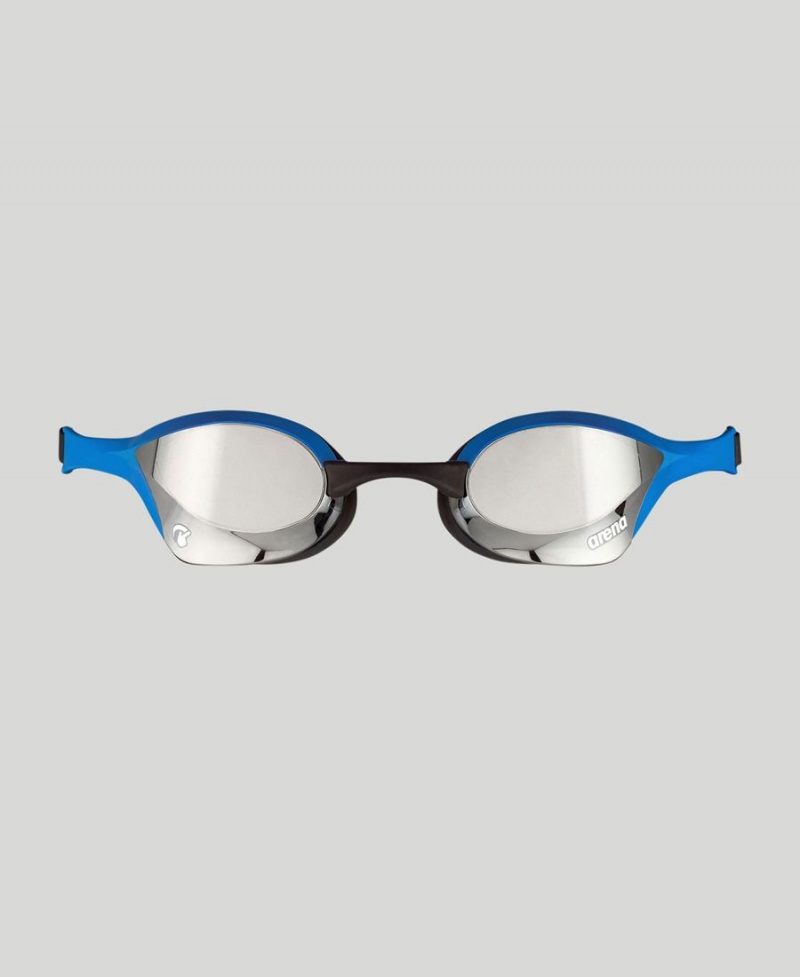 Arena Cobra Ultra Swipe Mirror Schwimmbrille Silber Blau | UGA64A-086