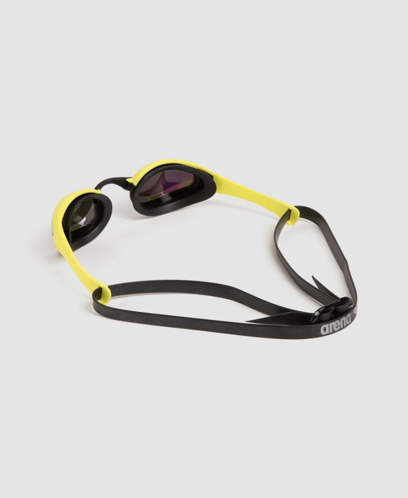 Arena Cobra Ultra Swipe Mirror Schwimmbrille Grün Gelb | CTU29W-073