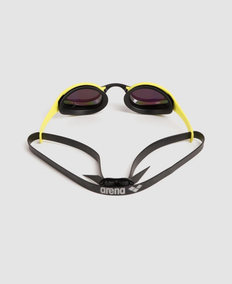 Arena Cobra Ultra Swipe Mirror Schwimmbrille Grün Gelb | CTU29W-073