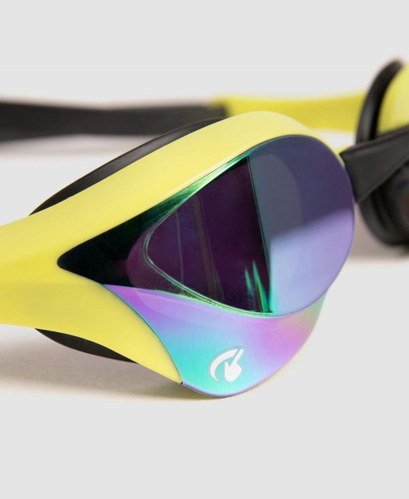 Arena Cobra Ultra Swipe Mirror Schwimmbrille Grün Gelb | CTU29W-073