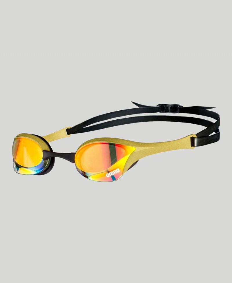 Arena Cobra Ultra Swipe Mirror Schwimmbrille Gelb Gold | RFF60T-600