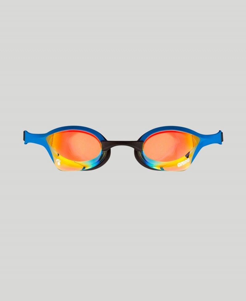 Arena Cobra Ultra Swipe Mirror Schwimmbrille Gelb Blau | HEH07O-451