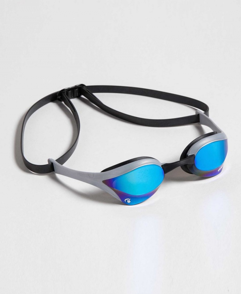 Arena Cobra Ultra Swipe Mirror Schwimmbrille Blau Silber | QHU13B-228