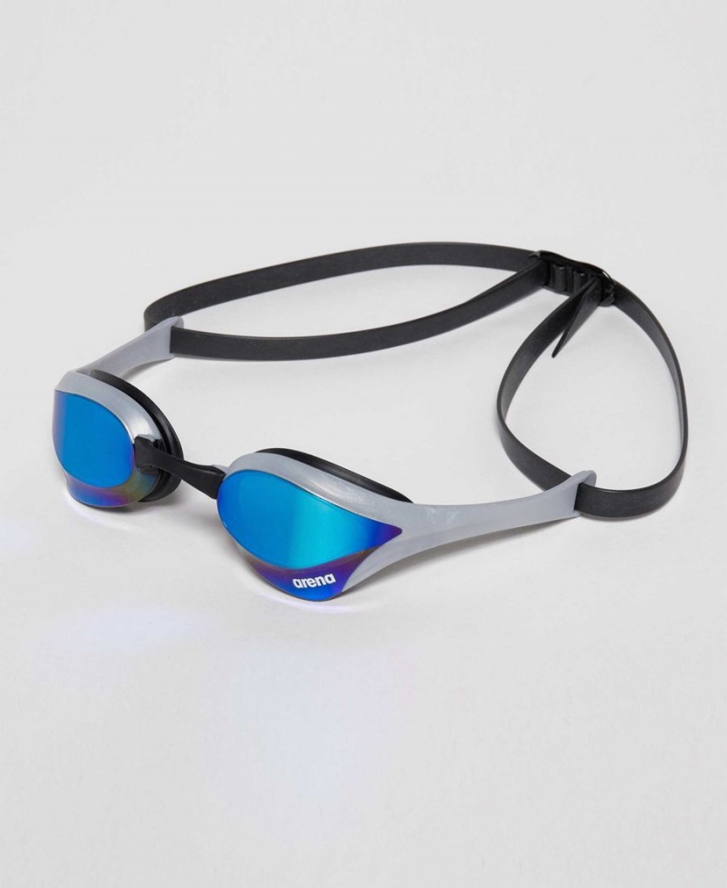 Arena Cobra Ultra Swipe Mirror Schwimmbrille Blau Silber | QHU13B-228