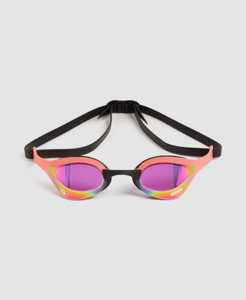 Arena Cobra Ultra Swipe Mirror Schwimmbrille Lila Rot | NMS08S-881