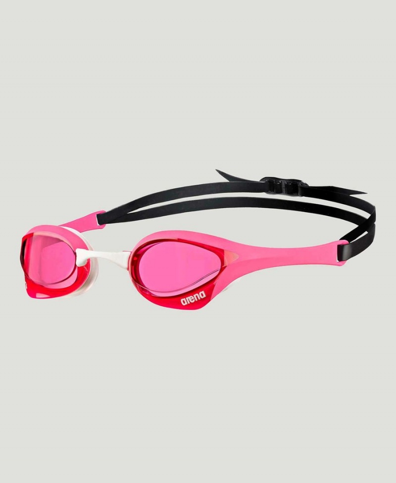 Arena Cobra Ultra Swipe Schwimmbrille Rosa Weiß Schwarz | BIM57U-822