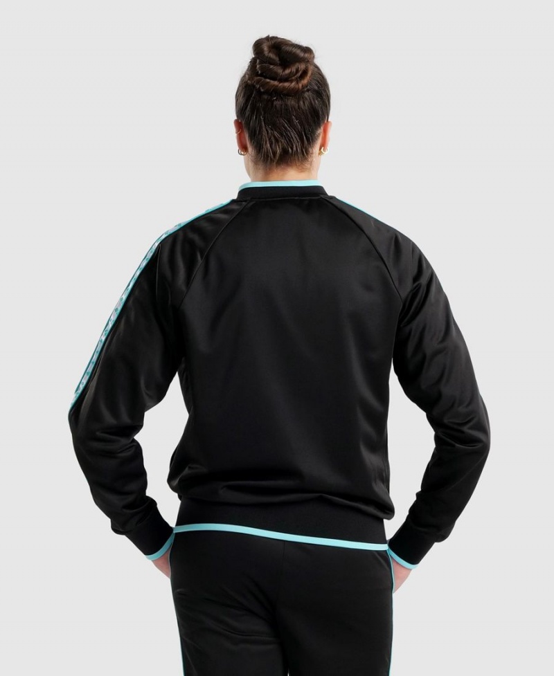 Arena Diamonds Relax IV Jacke Schwarz Weiß Blau | WTJ39N-512