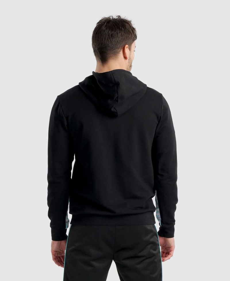 Arena Diamonds Solid Hoodie Schwarz Weiß | HVH72B-912