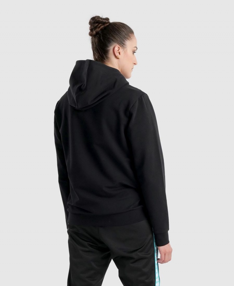 Arena Diamonds Solid Hoodie Schwarz Weiß | HVH72B-912