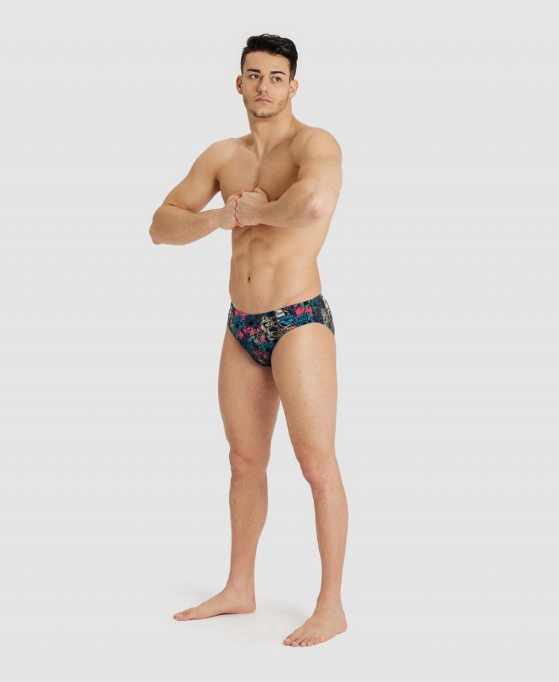 Arena Drew Kibler Kollektion Schwimmhose Blau Mehrfarbig | TQP13R-017