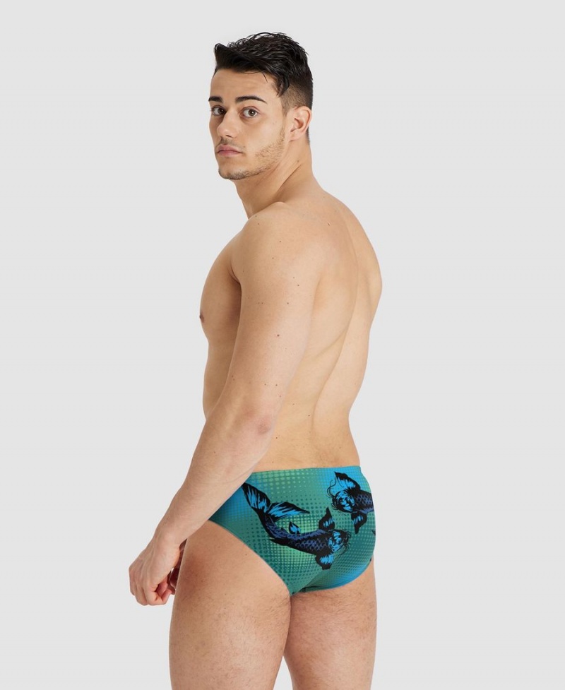 Arena Drew Kibler Kollektion Schwimmhose Grün Mehrfarbig | PTX02J-582