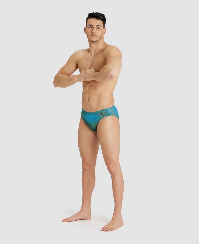 Arena Drew Kibler Kollektion Schwimmhose Grün Mehrfarbig | PTX02J-582