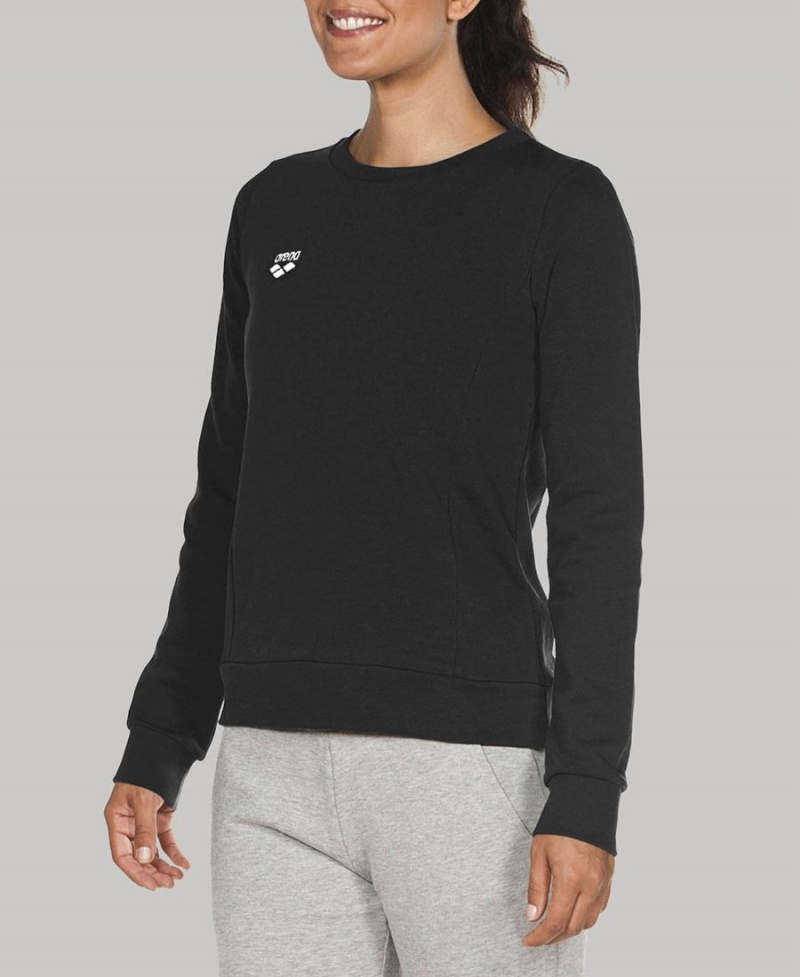 Arena Essential Crew Sweatshirt Schwarz | XCW29D-784