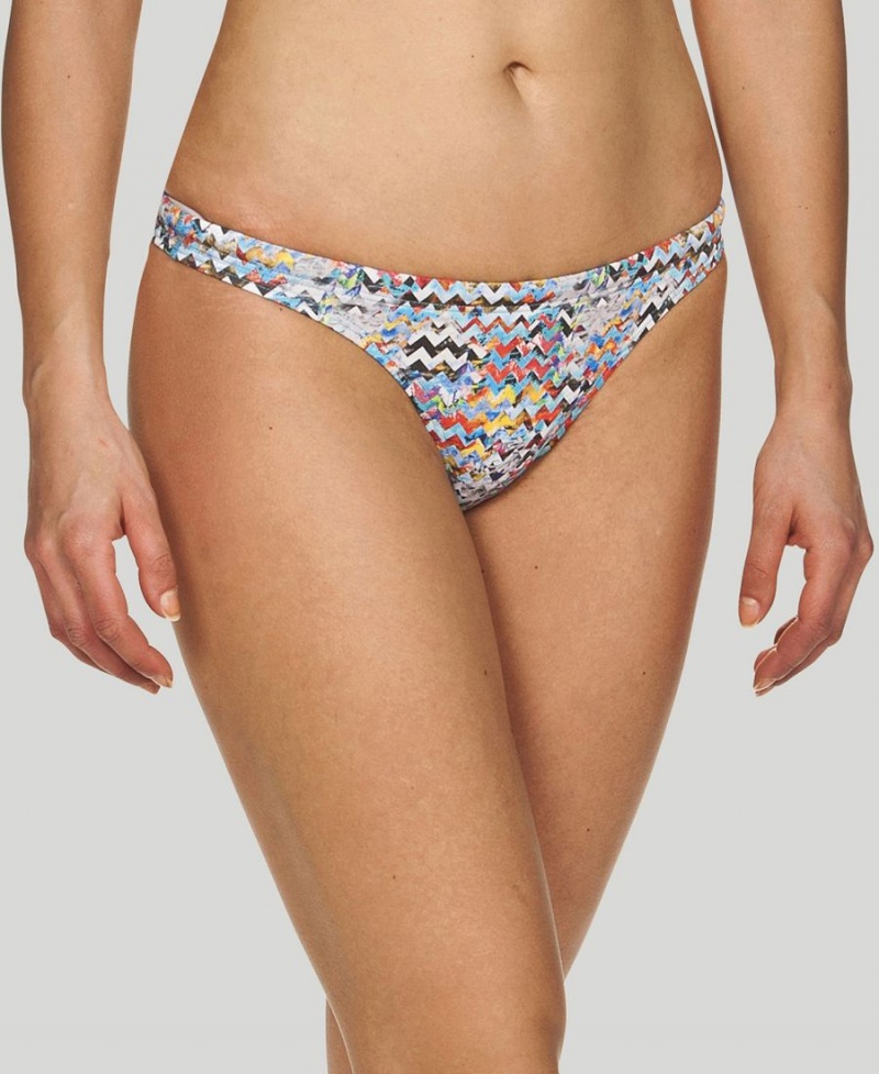 Arena Ethno Zigzag Bikinihose Grau Mehrfarbig | QVH98R-104