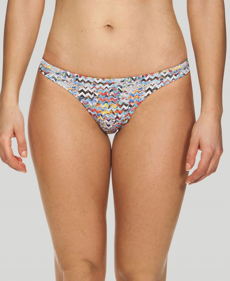 Arena Ethno Zigzag Bikinihose Grau Mehrfarbig | QVH98R-104