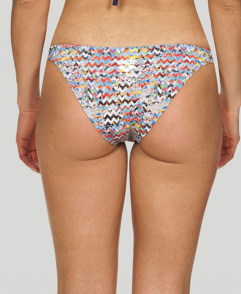 Arena Ethno Zigzag Bikinihose Grau Mehrfarbig | QVH98R-104