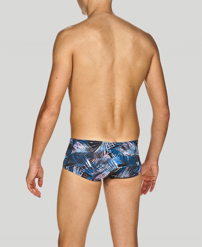 Arena Floral Allover Square Schwimmhose Navy Mehrfarbig | GOZ36B-486