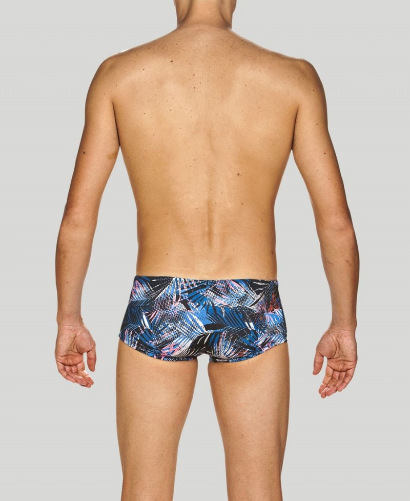 Arena Floral Allover Square Schwimmhose Navy Mehrfarbig | GOZ36B-486