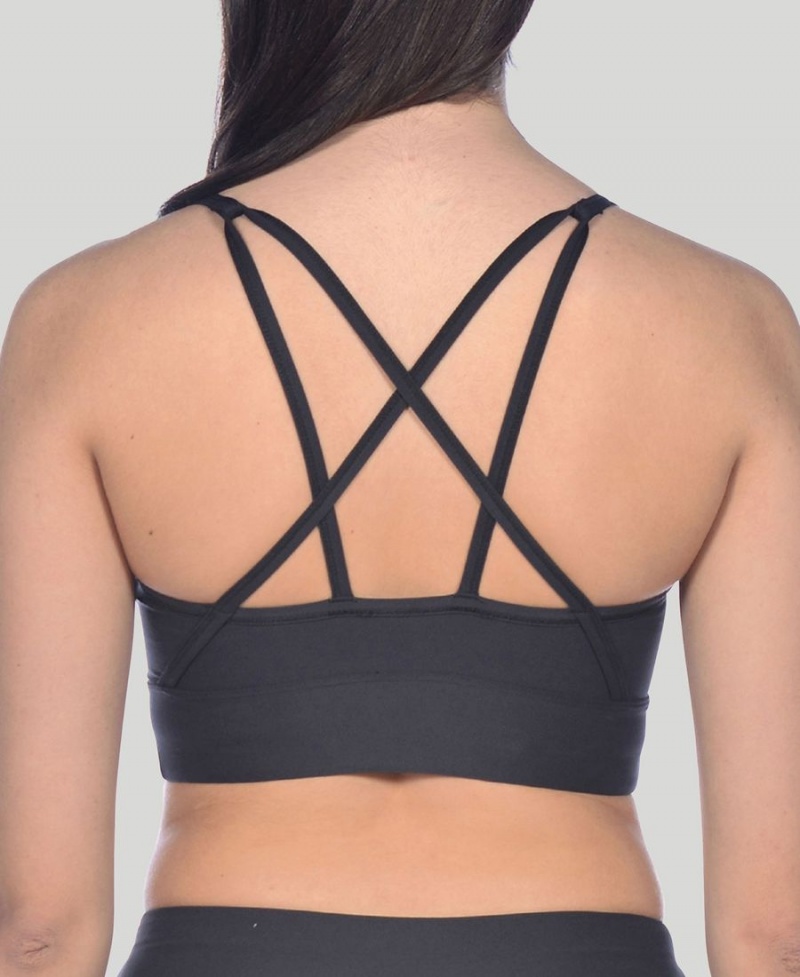 Arena Gym Cross Straps Sport BH Schwarz | PYK13Z-509