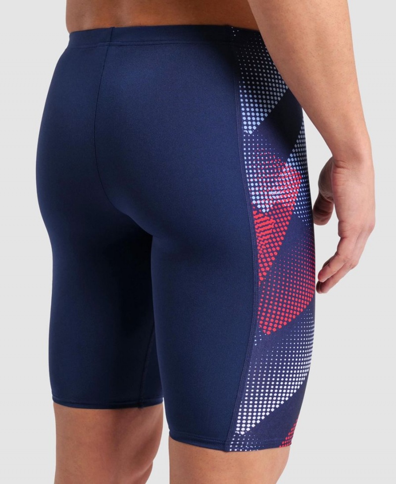 Arena Halftone Jammer Navy Rot Weiß | QRG78S-183