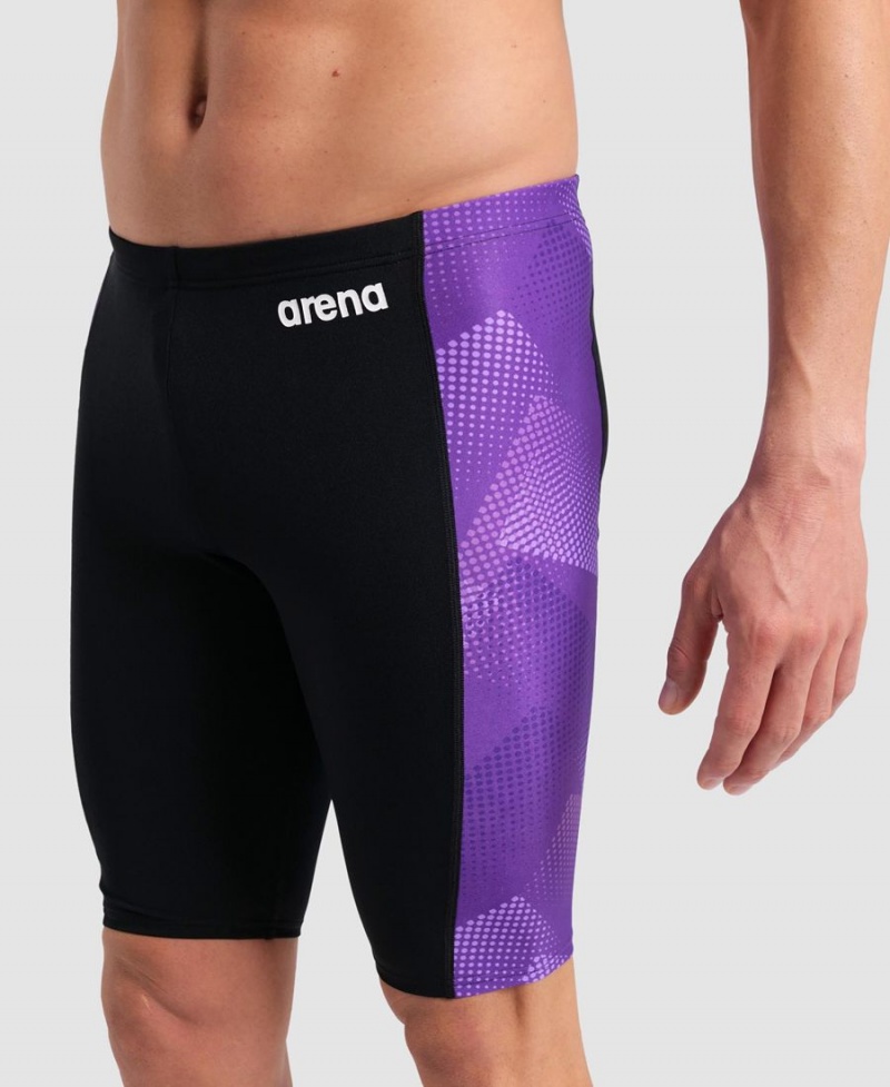 Arena Halftone Jammer Schwarz Lila | YST29E-852