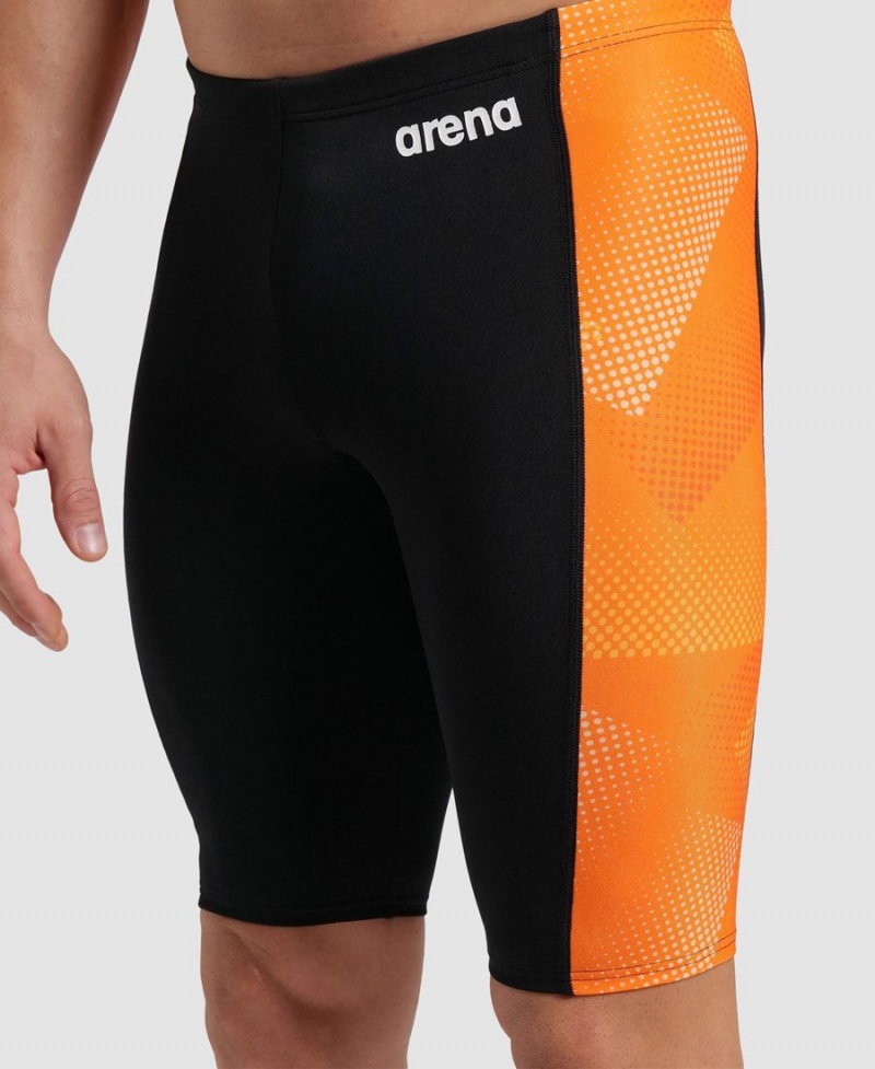 Arena Halftone Jammer Schwarz Orange | OKO42G-222