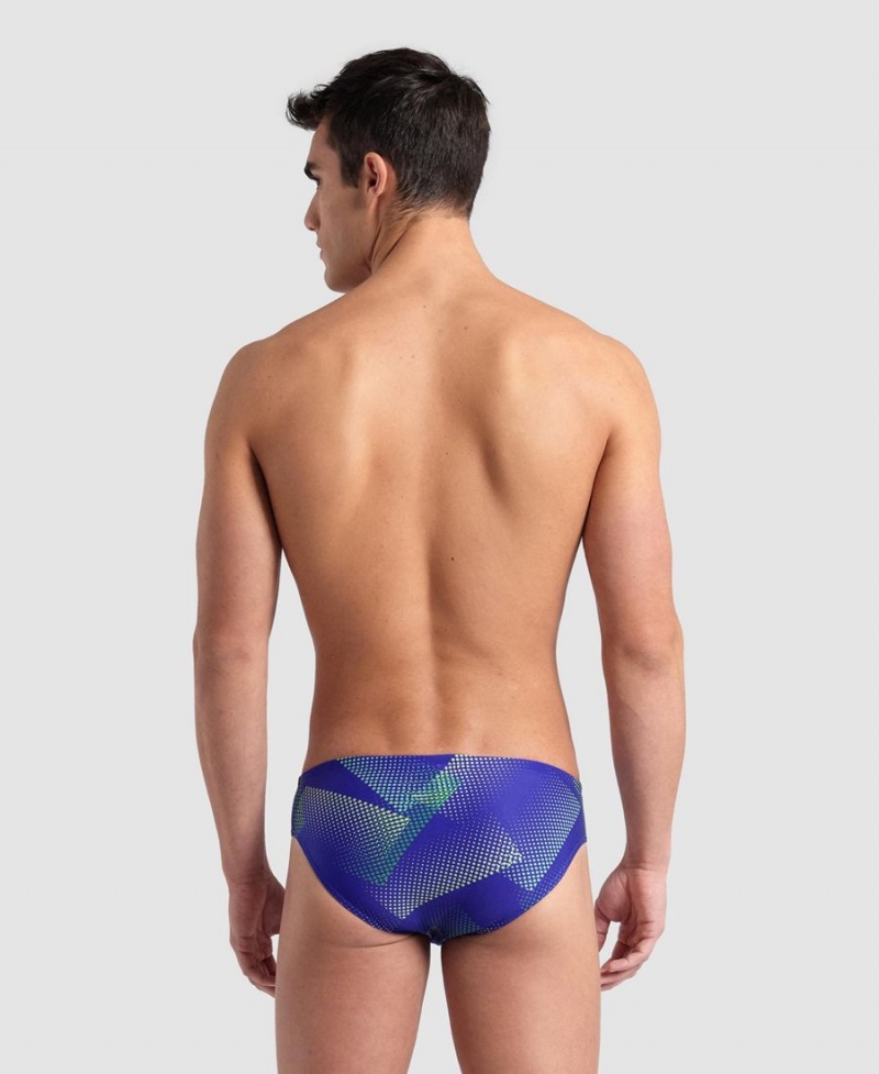 Arena Halftone Schwimmhose Blau Grün | BCC67A-832