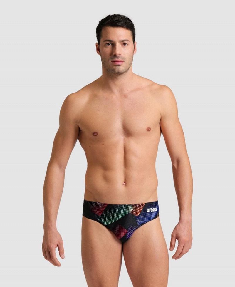 Arena Halftone Schwimmhose Schwarz Mehrfarbig | WIQ70I-377