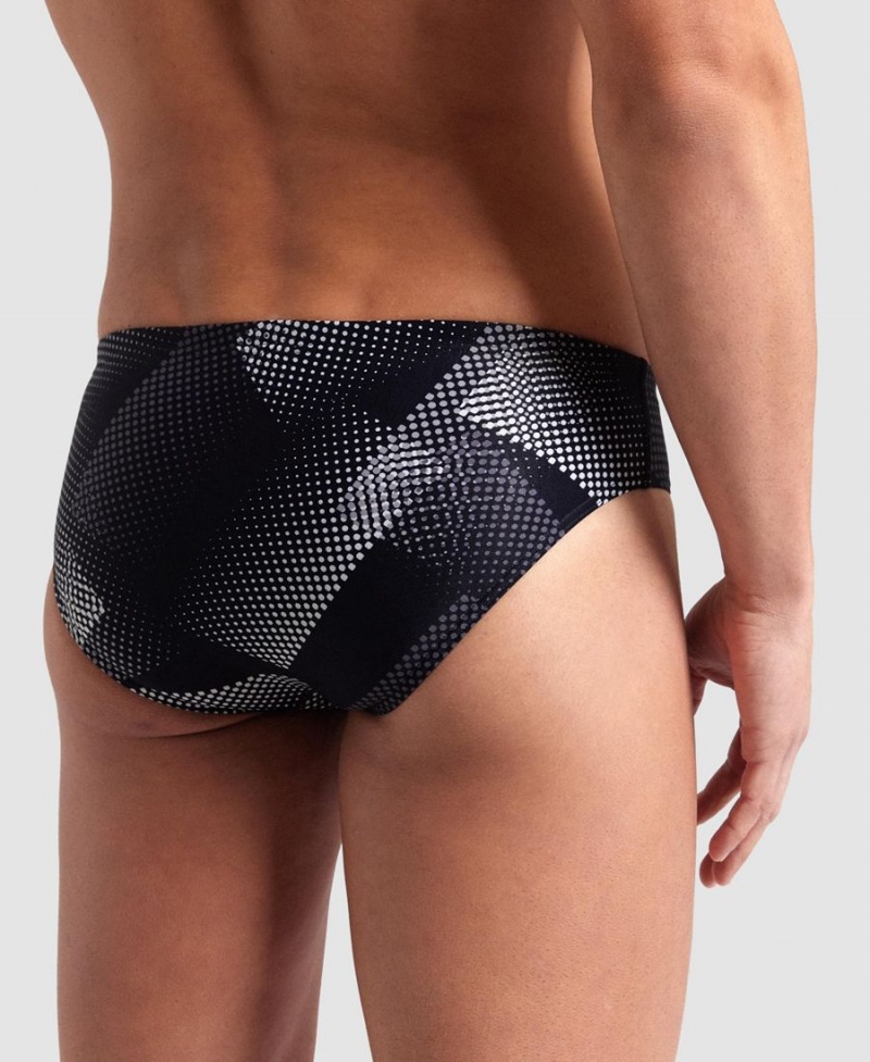 Arena Halftone Schwimmhose Schwarz Weiß | FDC40W-193